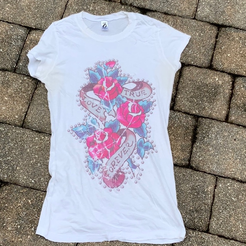OTOMIX TRUE LOVE FOREVER TATTOO T-SHIRT, SIZE MEDIUM